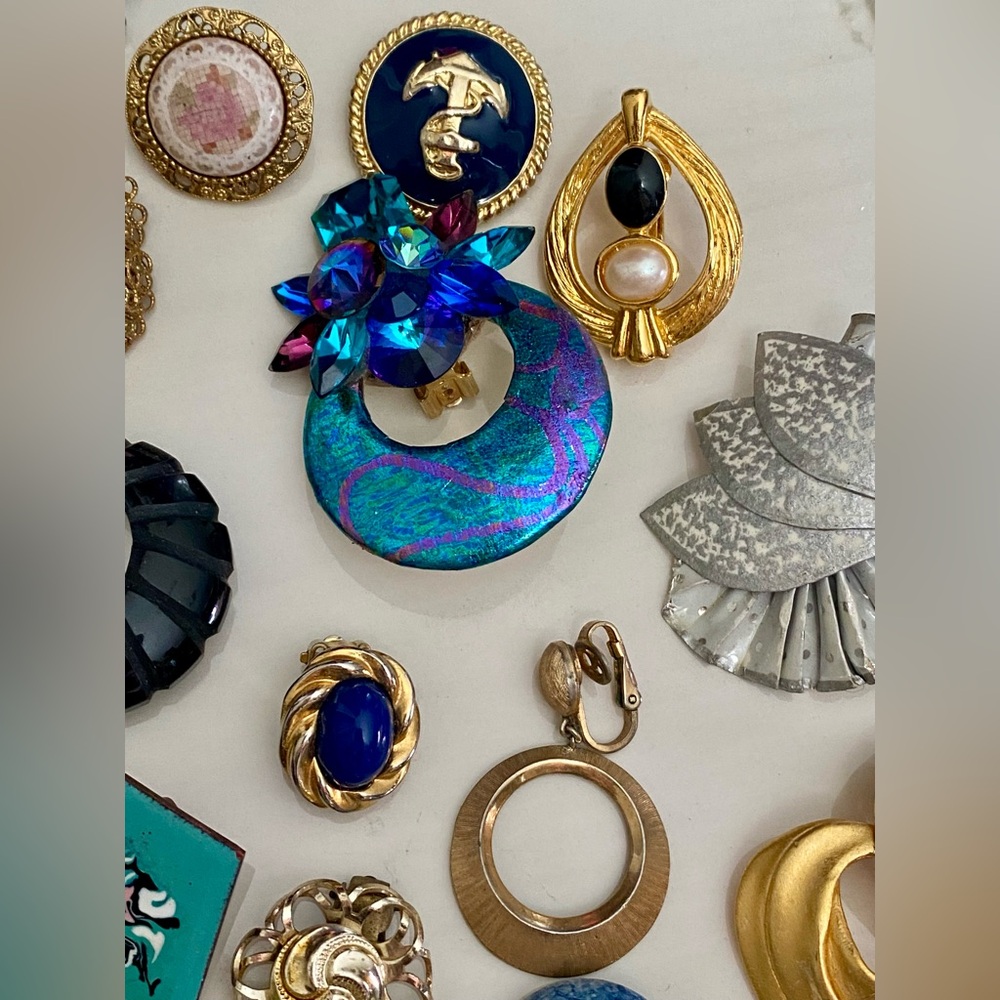 Vintage Single Earrings Lot / Craft Jewelry - Picture 10 of 12